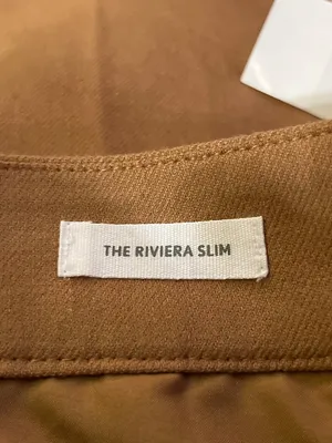 LOFT Riviera Slim Mid Rise Camel Cotton Linen Pants Womens 14 NEW thumbnail 14