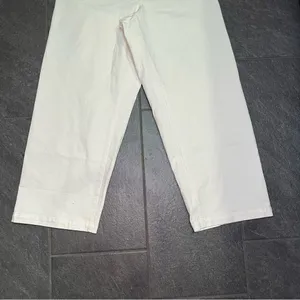 Madewell Curvy Emmet Wide Leg Jean 33 Tall Cropped Tile White NWT High Rise thumbnail 9