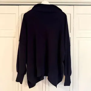 Lillusory navy quarter zip oversized sweater large thumbnail 5