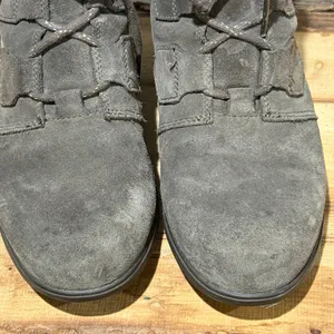 Sorel 9.5 Evie Lace Major Boot Grey Suede Wedge Heel‎ Weatherproof Gorpcore B23B thumbnail 5