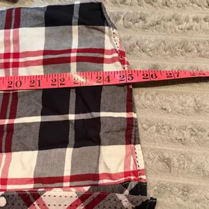 Cowgirl Up Womens Red Black Plaid Western Snap Embroidered Shirt Medium thumbnail 6