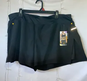 Black Women's Athletic Skort Shorts thumbnail 1