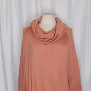 JOIE‎ Wesley Cowl Neck Slouchy Sweater Heather Pale Clay Pullover Knit Medium thumbnail 3