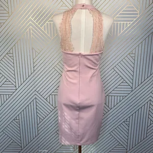 Lulu's Endlessly Alluring Blush Lace‎ Bodycon Dress thumbnail 6