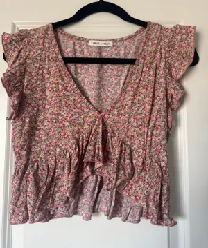 Miley + Molly Floral Crop Top thumbnail 1