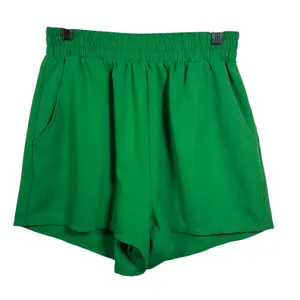 Urban‎ Cottage Green High Waisted Elastic Shorts ST3034 Womens Small thumbnail 1
