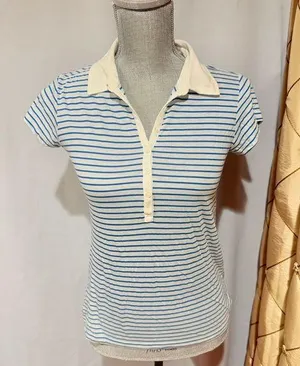 J.Crew Tissue Polo Shirt - Size M thumbnail 1