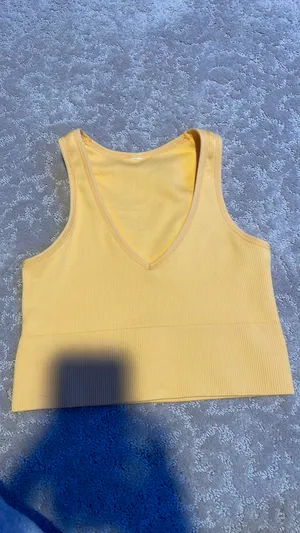 90 Degrees by Reflex yellow crop tank top thumbnail 2
