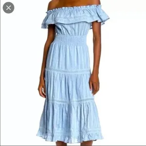 ✨Urban Outfitters Dress Forum Off-Shoulder MIDI Sz Large Dress✨ thumbnail 6