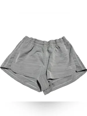 Adidas Aeroready Athletic Short Women's Small Lightweight Active Heathered Grey thumbnail 3