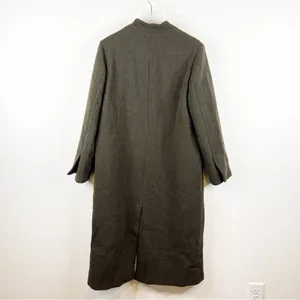 NWT ZARA Minimalist Wool Blend Jacket Women's Size L‎ Brown Scandi Style thumbnail 3