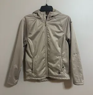 Women's Spyder Beige fur lined ski Jacket.  Size Medium thumbnail 1