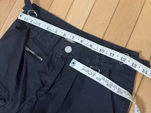 PACSUN black utility cargo pants multiple button pockets, zipper accents Size XS thumbnail 5