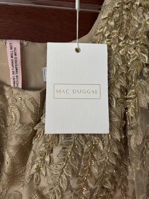 Champagne Gold MAC Duggal Formal Dress thumbnail 2