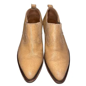 Frye Tan Gold Distressed Leather Billie Shootie Boots Booties Shoes size 10 thumbnail 2