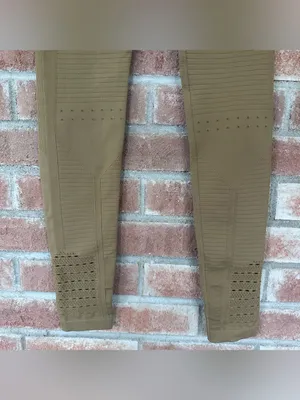 Gymshark Energy Seamless Leggings Perforated Tan Women’s XS Workout Gym Athletic thumbnail 7
