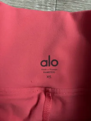 Alo Spandex Doubled Lined Shorts in Coral Color Sz XS thumbnail 3