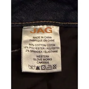 JAG Jeans Women’s Skinny Boyfriend Cuffed Dark Wash Cropped Jeans Size 14 (6511) thumbnail 7