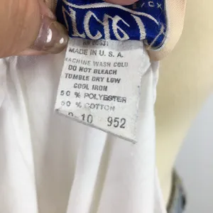 Vintage western embroidered white button up tank top Size Medium 9-10 thumbnail 4