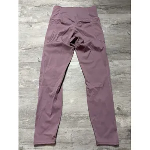 Halara High Rise Tapered Capri Quick Dry Pants Mauve Size S A4-0007 thumbnail 6