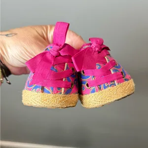 UGG Women's Tassy Marrakech Espadrille Printed Slip On Canvas Shoe Pink Size 7.5 thumbnail 4