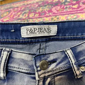P & P Skinny Jeans with Faded Detailing thumbnail 2