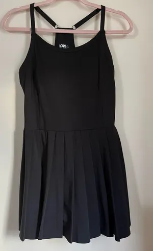 Love & Sports Sleeveless Tennis Dress Pleated Mini Size Medium thumbnail 1