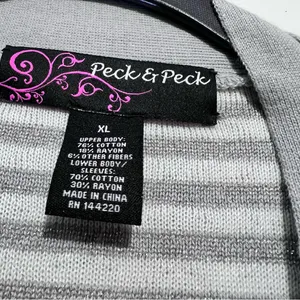 Gray Open Front Cardigan peck peck :Box G thumbnail 4