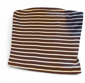 Striped Tube Top Brown Size M thumbnail 1