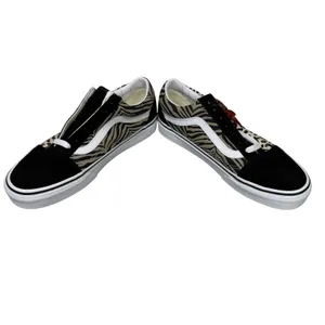 Vans Old Skool Animal Print Mix Black Leopard Zebra Low‎ Top Sneakers Womens 7.5 thumbnail 3