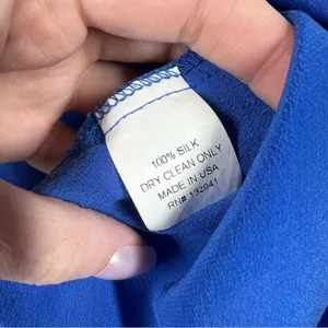 Amanda Uprichard Blue‎ Silk Top thumbnail 4