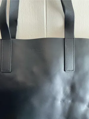 A Nice Large Lightweight Black Everlane The Day Square Tote Shoulder Handbag Bag thumbnail 2