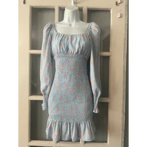 CISTAR Long Sleeve‎ Floral Smocked Waist Mini Dress thumbnail 3