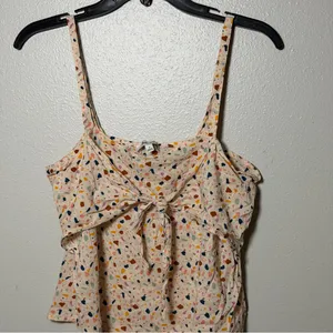 Madewell Women Cream‎ Beige Multicolor Camisole Top size 4 thumbnail 3