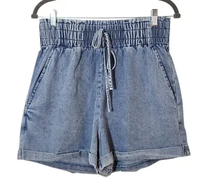 Pink Lily High-Rise Denim Shorts Size Large thumbnail 1