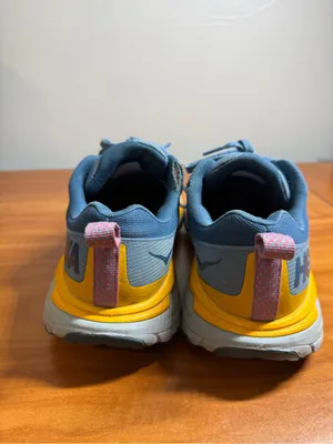 Hoka Womens Challenger ATR 6 Blue Yellow Athletic Running Shoes Workout 8B thumbnail 5