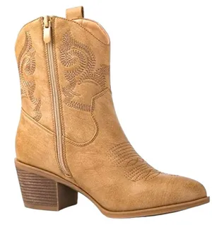 Global Win Women's Tan Western Boots Size 9.5 thumbnail 3