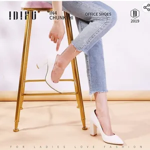 IDIFU Women's IN4 Chunky-HI Block High Heels Closed Pointed Toe Size 7.5 thumbnail 2
