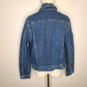 Signature Gold Levis Strauss Denim Light Stretch Trucker Jean Jacket Women XXL thumbnail 5