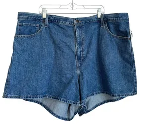 Levis High Waisted Mom Denim High‎ Rise Shorts Size 26W Cotton thumbnail 1