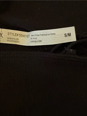 NWOT Ribbed Black Bralette & Boyshort Set with Snap-Ring Accents thumbnail 8