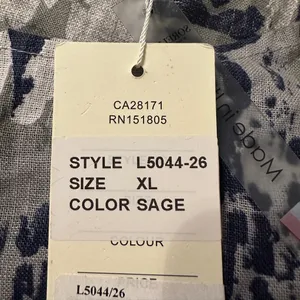 Sorella Geometric Linen Maxi Cocoon Dress - NWT - Size XL thumbnail 9
