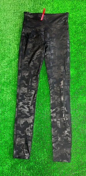 SPANX Black Camo High-Waist Leggings thumbnail 1