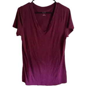 Mossimo Supply Co. Rich Purple V-Neck Short Sleeve Tee Size L thumbnail 3