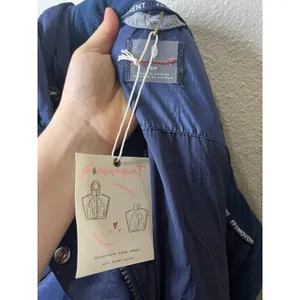 Free People FP Movement Navy Quilted Parker Hooded Puffer Vest Size Small NWT thumbnail 9