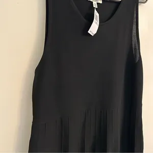 Edited by Remi Bader Pleated Dress 1x Black Stretch Sleeveless cocktail career thumbnail 9