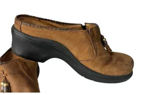 Ariat Mendocino Tassel Dark Aged Shoes Clogs Women's 8B Leather Slip-on thumbnail 12