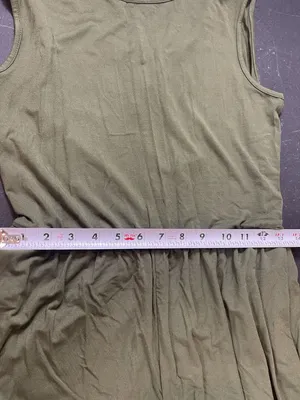 BTFBM Olive Green Jumpsuit Sleeveless Flowy M Minimalist Lounge Pocket NWT thumbnail 16