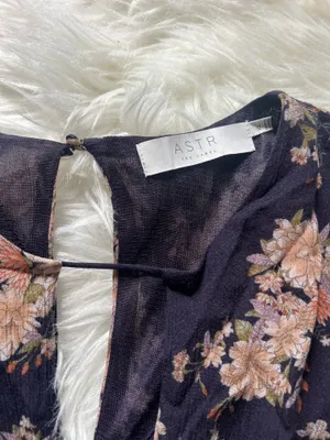 Astr the Label Floral Print Long Sleeve Romper Size XL thumbnail 4
