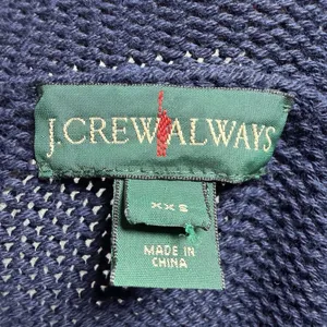 J.Crew Women's Oarsman Navy Roll Neck Sweater XXS Preppy Fisherman Knit‎ Cozy thumbnail 8